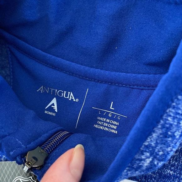 NWT Antigua 2020 Stanley Cup Champs Tampa Bay Lightning Pullover Large Fleece - Picture 4 of 15